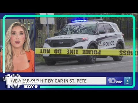 Police: 5-year-old boy 'seriously injured' after being hit by car in St. Pete