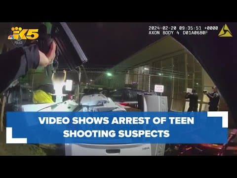 Video shows arrest of teens accused of shooting woman at Greyhound bus station