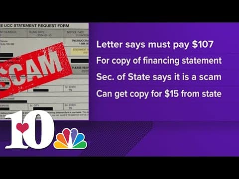 Tennessee Secretary of State warns of scam involving 'official-looking' piece of mail