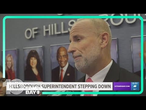 Hillsborough Co. Schools superintendent resigned. Is he heading back to Duval?