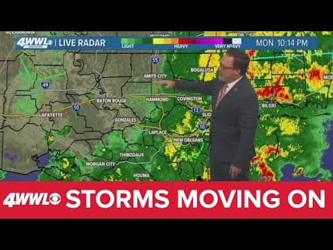 New Orleans Weather: Severe threat moves out of the area