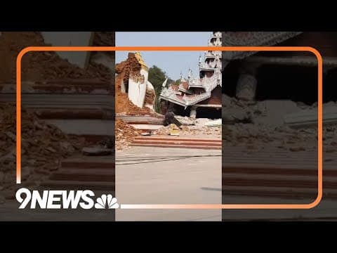 Devastation in Mandalay after earthquake