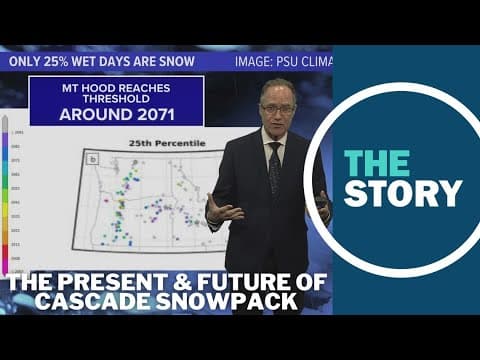 How is Cascade snowpack expected to change over the next few decades?