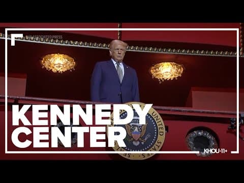 Trump visits the Kennedy Center, says it 'needs a lot of work'