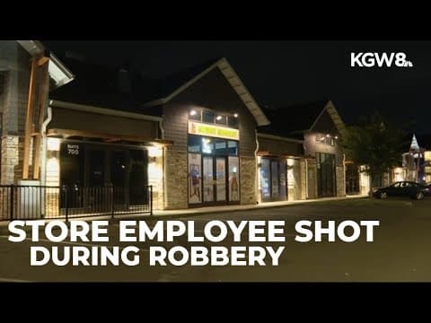 Convenience store employee shot in chest during Portland robbery, police say