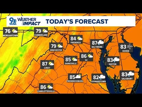 DMV Afternoon Forecast for June 10, 2025 | Some rain Tuesday