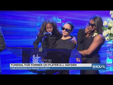 D.J. Hayden's daughters remember their father at his funeral