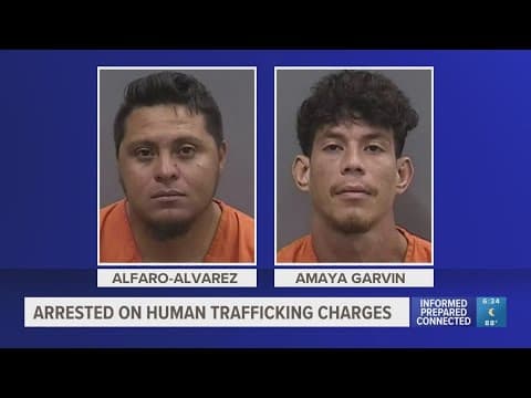 HCSO: 2 men charged with human trafficking after 13-year-old girl rescued from Tampa motel