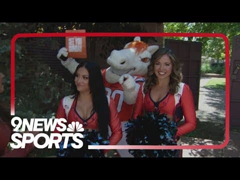 Miles, Denver Broncos cheerleaders ready for this weekend's Broncos home opener