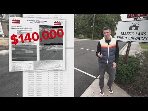 District data shows DC Police racked up more than $140,000 in speed, stop sign camera tickets; $32,0