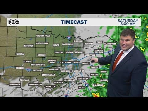 LIVE RADAR: Tracking scattered rain and storms moving through North Texas