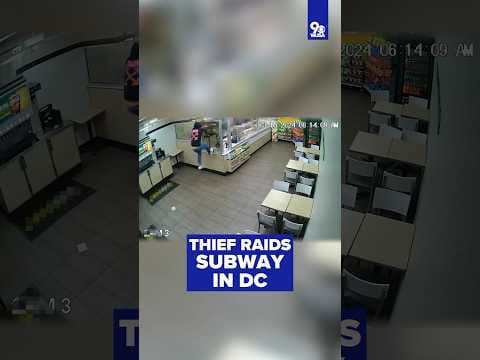 VIDEO: Thief raids Subway in DC