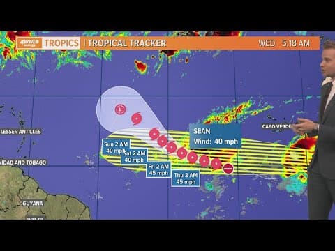 Wednesday morning tropical update: Gulf low brings wind and rain, Sean forms