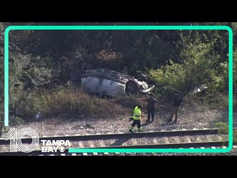 Train crashes into stolen truck in Pasco County