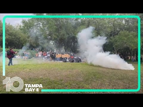Pro-Palestinian protesters clash with law enforcement at USF