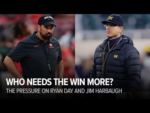 Jim Harbaugh or Ryan Day? Who's under more pressure to win this year's Ohio State-Michigan game?