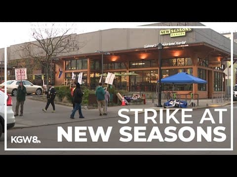 New Seasons workers picket outside Portland-area stores in day-before-Thanksgiving strike