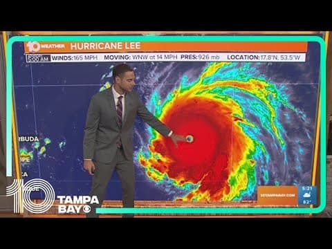 Tracking the Tropics: Hurricane Lee a powerful Category 5 storm, no Florida threat | 5 a.m. Friday