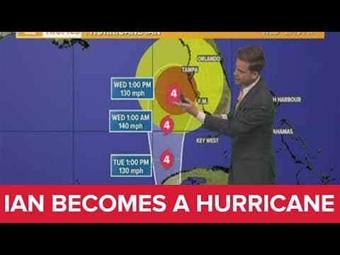 Monday 4 AM Tropics Update: Ian becomes a hurricane