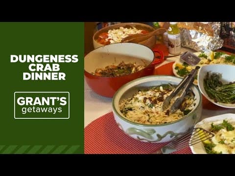 Preparing a Dungeness crab dinner
