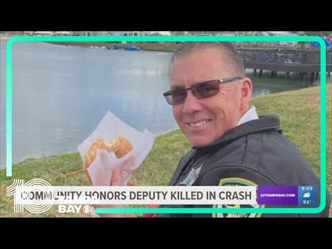 Community honors deputy killed in crash
