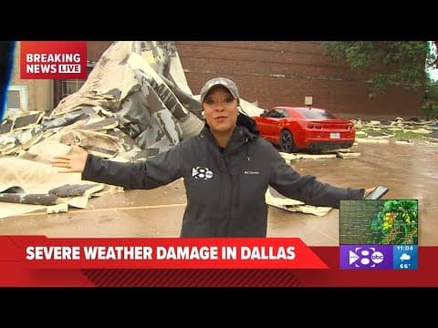 LIVE: Severe weather causes damage in Dallas