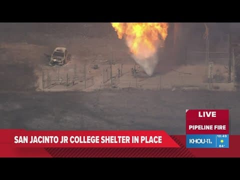 Pipeline fire burns in La Porte, evacuations called for, roads closed