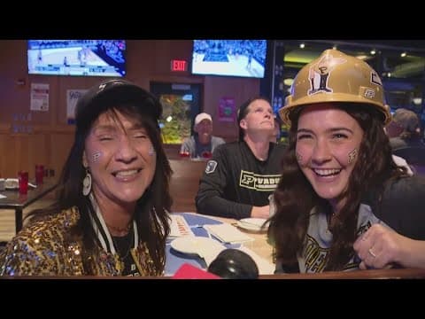 Purdue fans celebrate Sweet 16 win