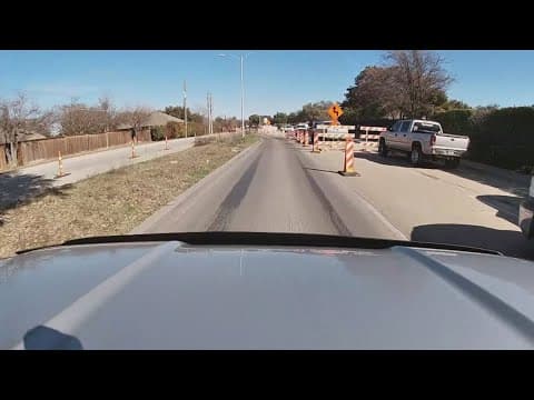 A portion of Hillcrest Road in North Dallas will reopen today