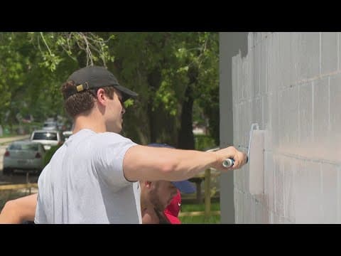 IMPD recruits join Haughville community for graffiti cleanup