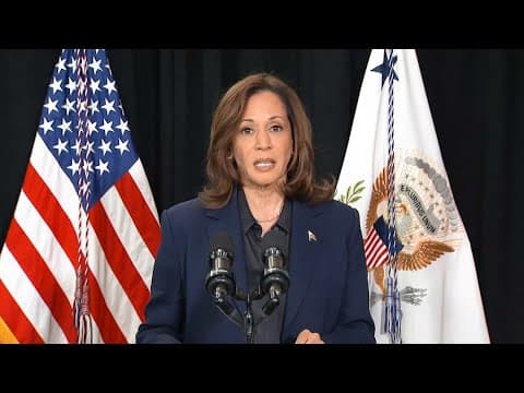 Kamala Harris speaks on death of Hamas leader Yahya Sinwar