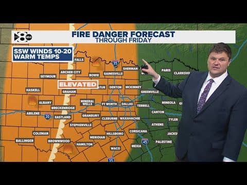 DFW Weather: A cold front moves in Friday afternoon