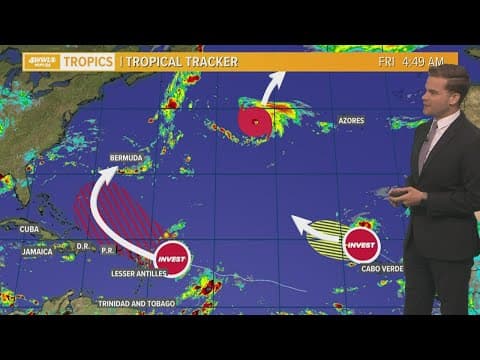 Friday early tropical update: Danielle and 2 other waves