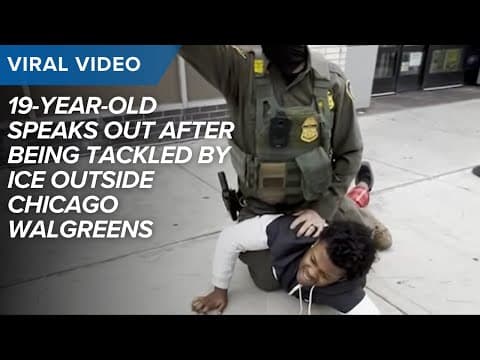 19-year-old tackled by ICE agents in Chicago speaks after release