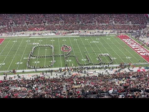 'Script Ohio' at the Ohio State-Wisconsin game