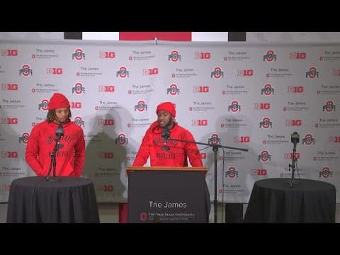 Ronnie Hickman, Cameron Brown postgame interview | Ohio State-Penn State