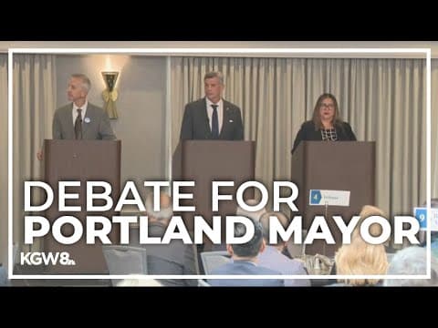 Top candidates for Portland mayor meet for debate ahead of 2024 race