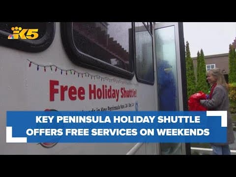 New, free Key Peninsula Holiday Shuttle operating on weekends through Christmas Eve