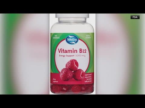 Recall alert: Certain vitamin B-12 gummies recalled for presence of peanuts