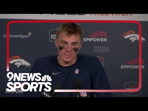 Bo Nix speaks after Broncos' loss to Los Angeles Chargers