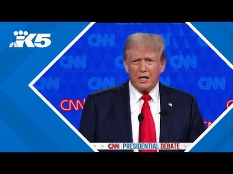 2024 presidential debate: Trump addresses inflation, economy