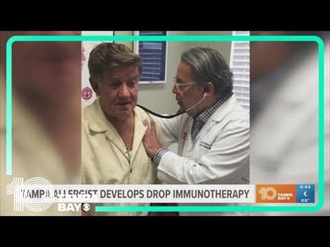 Tampa allergist develops drop immunotherapy