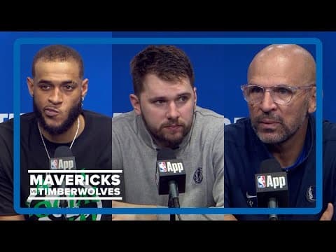 Mavs-Timberwolves Western Conference Finals Game 4 post-game interviews: Doncic, Kidd & Gafford