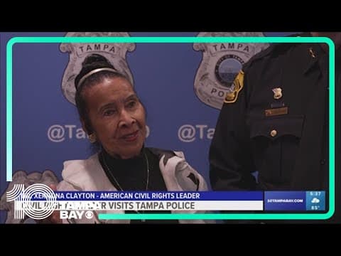 Civil rights leader visits Tampa police