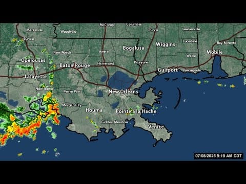 Live: Louisiana radar tracking today’s storms and downpours