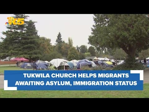 Migrant camp outside Tukwila church grows to more than 300 people