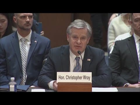 Trump says it's 'a great day for America' after FBI Director Christopher Wray announces resignation