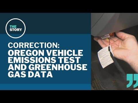 Correction: Oregon vehicle emissions testing does not measure carbon dioxide