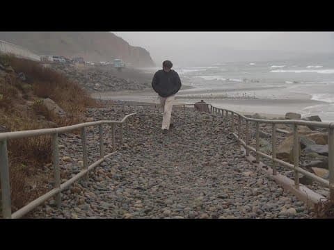 Powerful storms transform San Diego County beaches