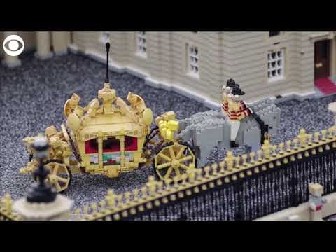 Lego version of King Charles' coronation on display in England